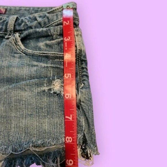 PINK Y2K Cut Off Vintage Daisy Duke Shorts - Size 3 JR's - Picture 8 of 9